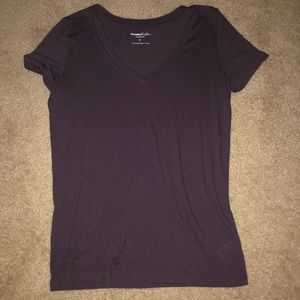 Express purple v-neck T-shirt